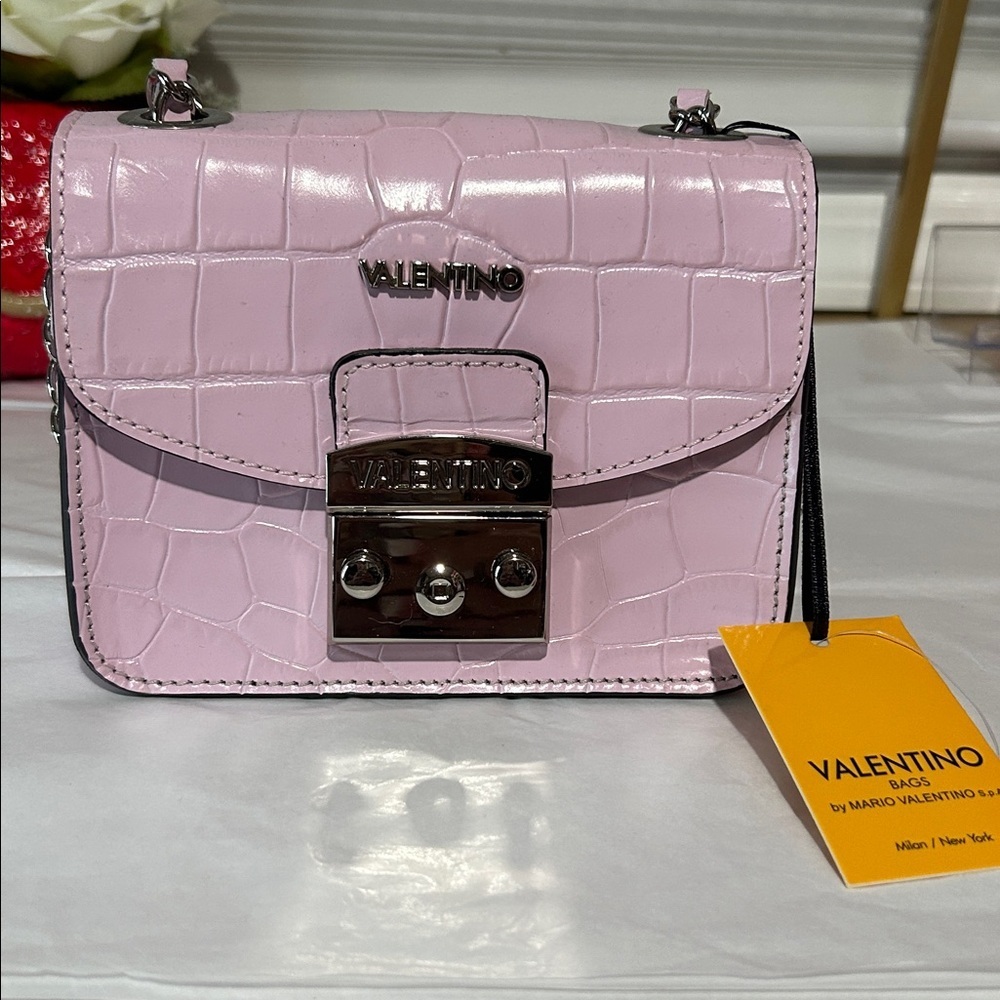 Mario Valentino Lilac Shoulder Bag - Picture 1 of 11